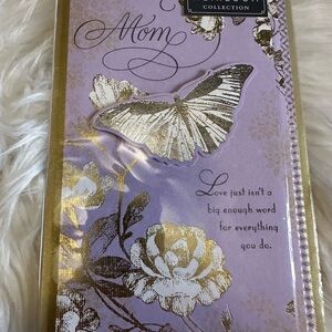 🧡10/$10 Gold and Purple Butterfly Greeting Card